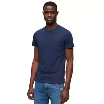 Футболка с коротким рукавом Superdry Essential Washed Pocket, синий