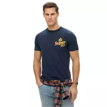 Футболка с коротким рукавом Superdry Fade, синий