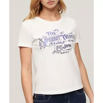 Футболка с коротким рукавом Superdry Foil Workwear Fitted, белый