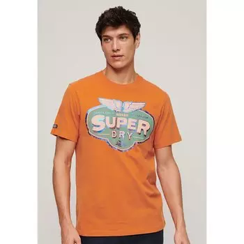 Футболка с коротким рукавом Superdry Gasoline Workwear, оранжевый