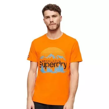 Футболка с коротким рукавом Superdry Great Outdoors Nr Graphic, оранжевый