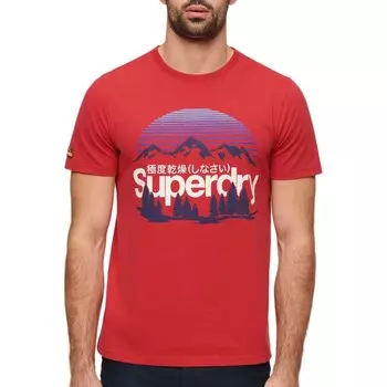Футболка с коротким рукавом Superdry Great Outdoors Graphic, красный