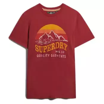 Футболка с коротким рукавом Superdry Great Outdoors Relaxed Fit, красный