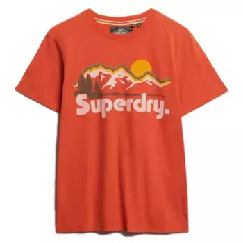 Футболка с коротким рукавом Superdry Great Outdoors Relaxed Fit, оранжевый