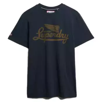 Футболка с коротким рукавом Superdry Heritage Brand Relaxed Fit, синий