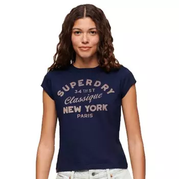 Футболка с коротким рукавом Superdry Indigo Workwear Cap, синий