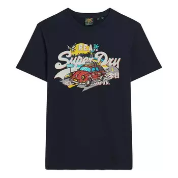 Футболка с коротким рукавом Superdry La Vl Graphic, черный