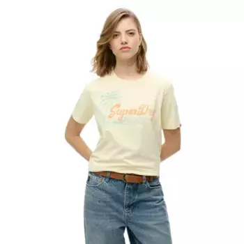 Футболка с коротким рукавом Superdry Lo-Fi Outdoor Relaxed, желтый
