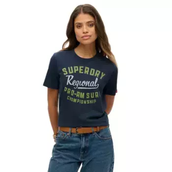 Футболка с коротким рукавом Superdry Lo-Fi Outdoor Relaxed, синий