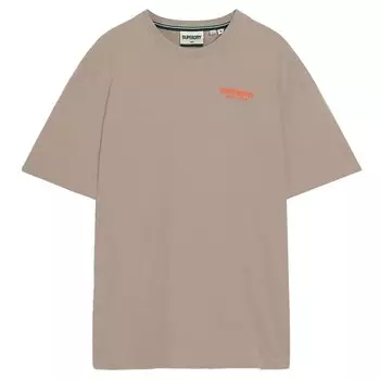 Футболка с коротким рукавом Superdry Luxury Sport Loose, бежевый