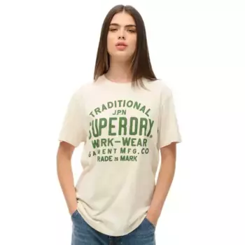 Футболка с коротким рукавом Superdry Machined Goods Workwear, бежевый