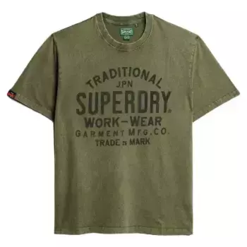 Футболка с коротким рукавом Superdry Machined Goods Workwear, зеленый