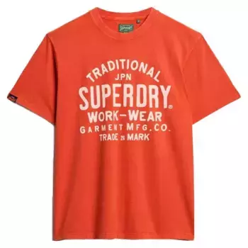 Футболка с коротким рукавом Superdry Machined Goods Workwear, оранжевый