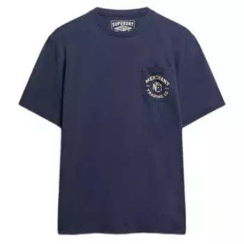 Футболка с коротким рукавом Superdry Merchant Graphic, синий