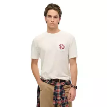 Футболка с коротким рукавом Superdry Merchant Graphic, белый