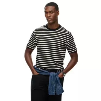 Футболка с коротким рукавом Superdry Merchant Stripe, черный