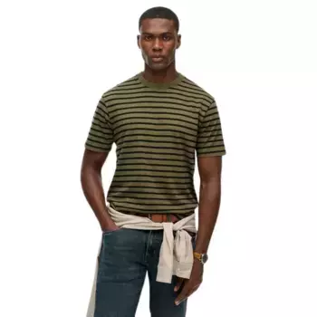 Футболка с коротким рукавом Superdry Merchant Stripe, зеленый
