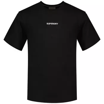 Футболка с коротким рукавом Superdry Micro Logo Graphic Loose, черный