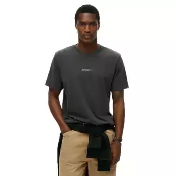 Футболка с коротким рукавом Superdry Micro Logo, серый