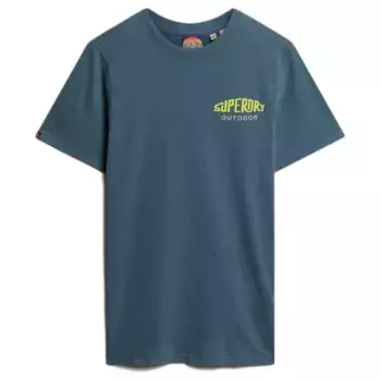 Футболка с коротким рукавом Superdry Mountain Relaxed Fit, синий