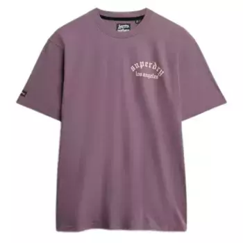 Футболка с коротким рукавом Superdry Neo Trad Tattoo Loose Fit, фиолетовый