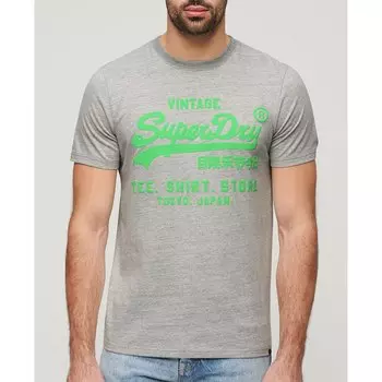 Футболка с коротким рукавом Superdry Neon Vl, серый