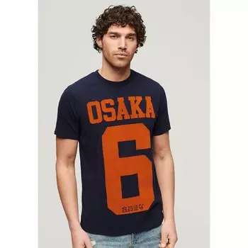 Футболка с коротким рукавом Superdry Osaka Graphic, синий