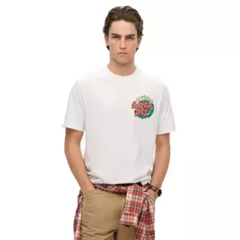 Футболка с коротким рукавом Superdry Outdoor Narrative Loose Fit, белый