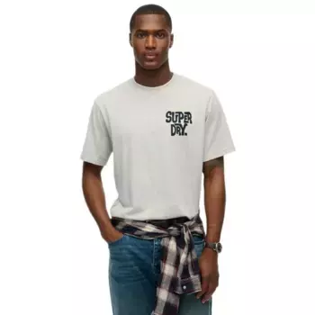 Футболка с коротким рукавом Superdry Outdoor Narrative Loose Fit, серый