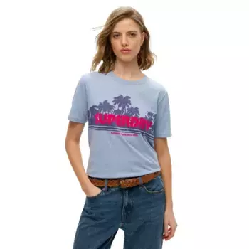 Футболка с коротким рукавом Superdry Outdoor Stripe Relaxed, синий
