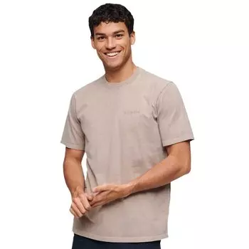 Футболка с коротким рукавом Superdry Overdyed Logo Loose, бежевый