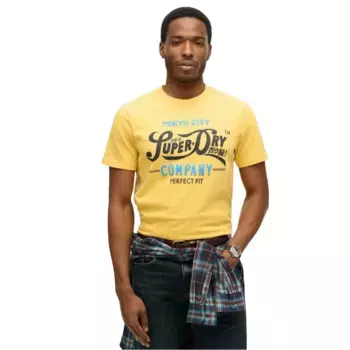 Футболка с коротким рукавом Superdry Perfect Fit Script, желтый