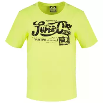 Футболка с коротким рукавом Superdry Punk Poster Relaxed, желтый