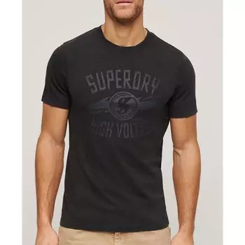 Футболка с коротким рукавом Superdry Retro Rocker Graphic, черный