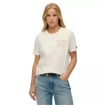 Футболка с коротким рукавом Superdry Super Wings, бежевый