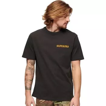 Футболка с коротким рукавом Superdry Tattoo Graphic Loose, зеленый