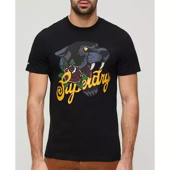 Футболка с коротким рукавом Superdry Tattoo Script, черный