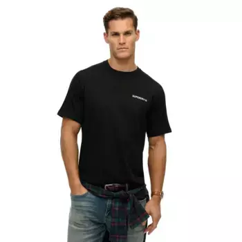 Футболка с коротким рукавом Superdry Tech Relaxed, черный