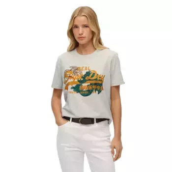 Футболка с коротким рукавом Superdry Tokyo Vl Relaxed Fit, серый