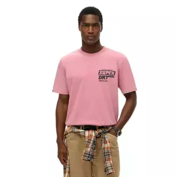 Футболка с коротким рукавом Superdry Trade Tools Loose, розовый