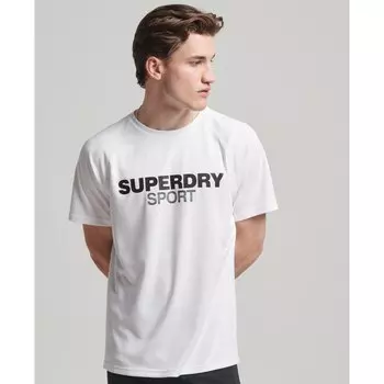 Футболка с коротким рукавом Superdry Train Active Logo, белый