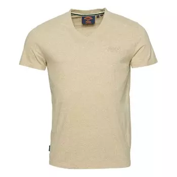 Футболка с коротким рукавом Superdry Vintage Logo Embroidered, бежевый
