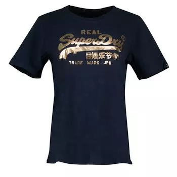 Футболка с коротким рукавом Superdry Vintage Logo Boho Sparkle, синий