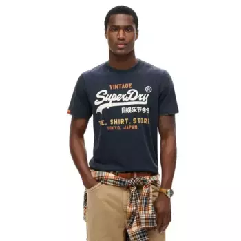 Футболка с коротким рукавом Superdry Vl Cali Relaxed, синий