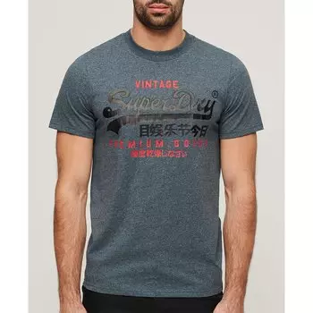 Футболка с коротким рукавом Superdry Vl Duo, серый