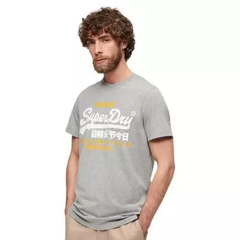 Футболка с коротким рукавом Superdry Vl Duo, серый