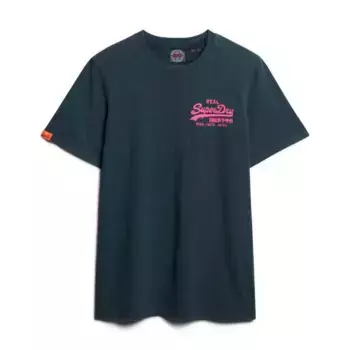 Футболка с коротким рукавом Superdry Vl Embroidered Relaxed, синий