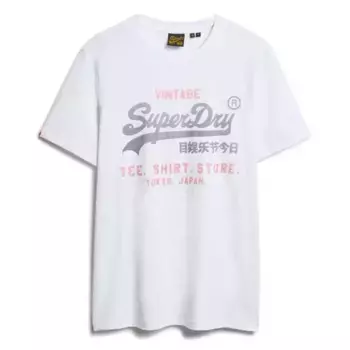 Футболка с коротким рукавом Superdry Vl Heritage Relaxed, белый