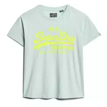 Футболка с коротким рукавом Superdry Vl Neon Slim, серый