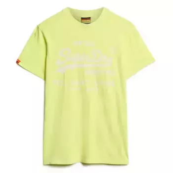 Футболка с коротким рукавом Superdry Vl Neon Relaxed, желтый